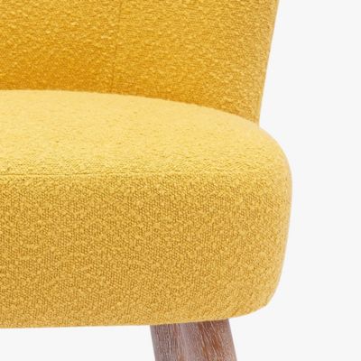 25.5" Wide Upholstered Boucle Accent Chair