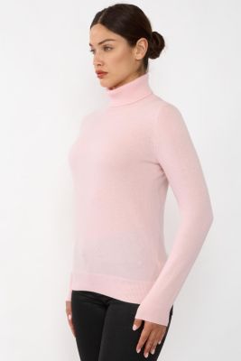 Women's 100% Pure Cashmere Long Sleeve Turtleneck Pullover Sweater