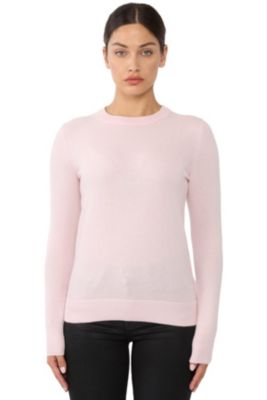 Women's 100% Pure Cashmere Long Sleeve Crew Neck Pullover Sweater