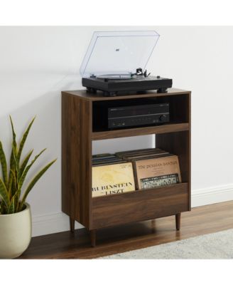 Furniture Liam 28" Medium-Density Fiberboard (MDF) Record Player Stand
