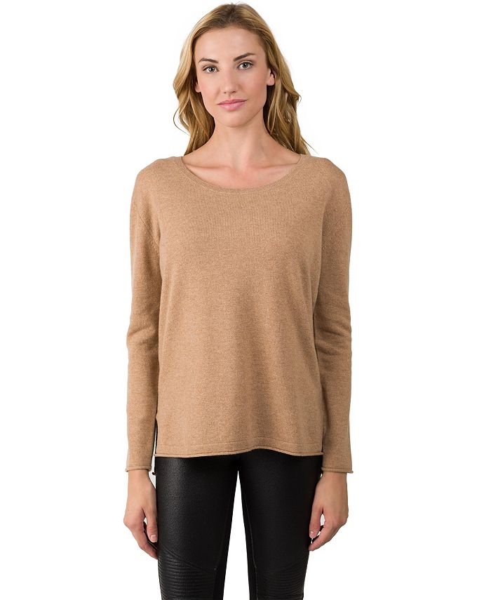 JENNIE LIU J CASHMERE Women s 100 Cashmere Dolman Sleeve Pullover