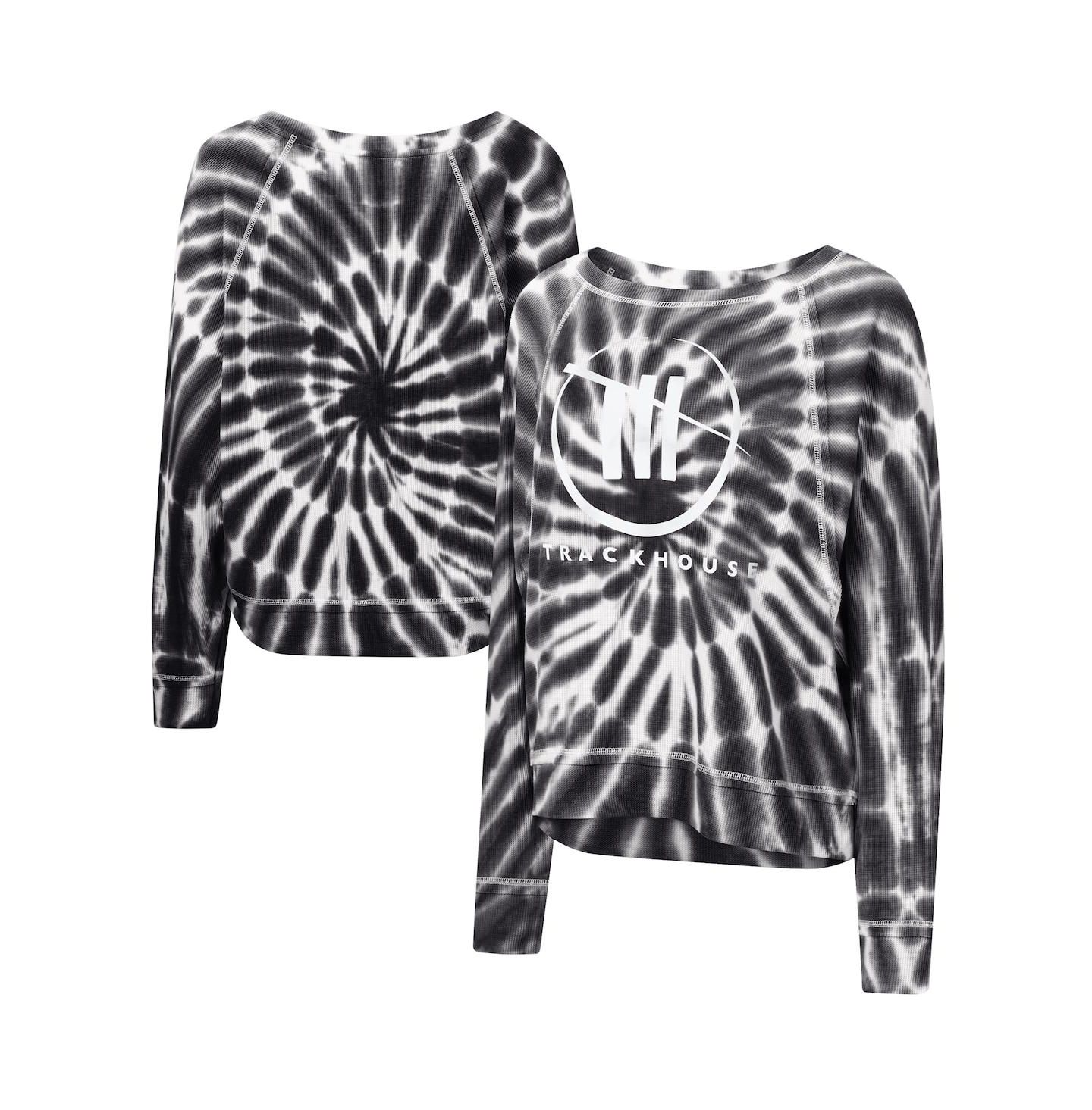Женская футболка Touch Black Trackhouse Racing Punt Tri-Blend Long Sleeve — фото 1
