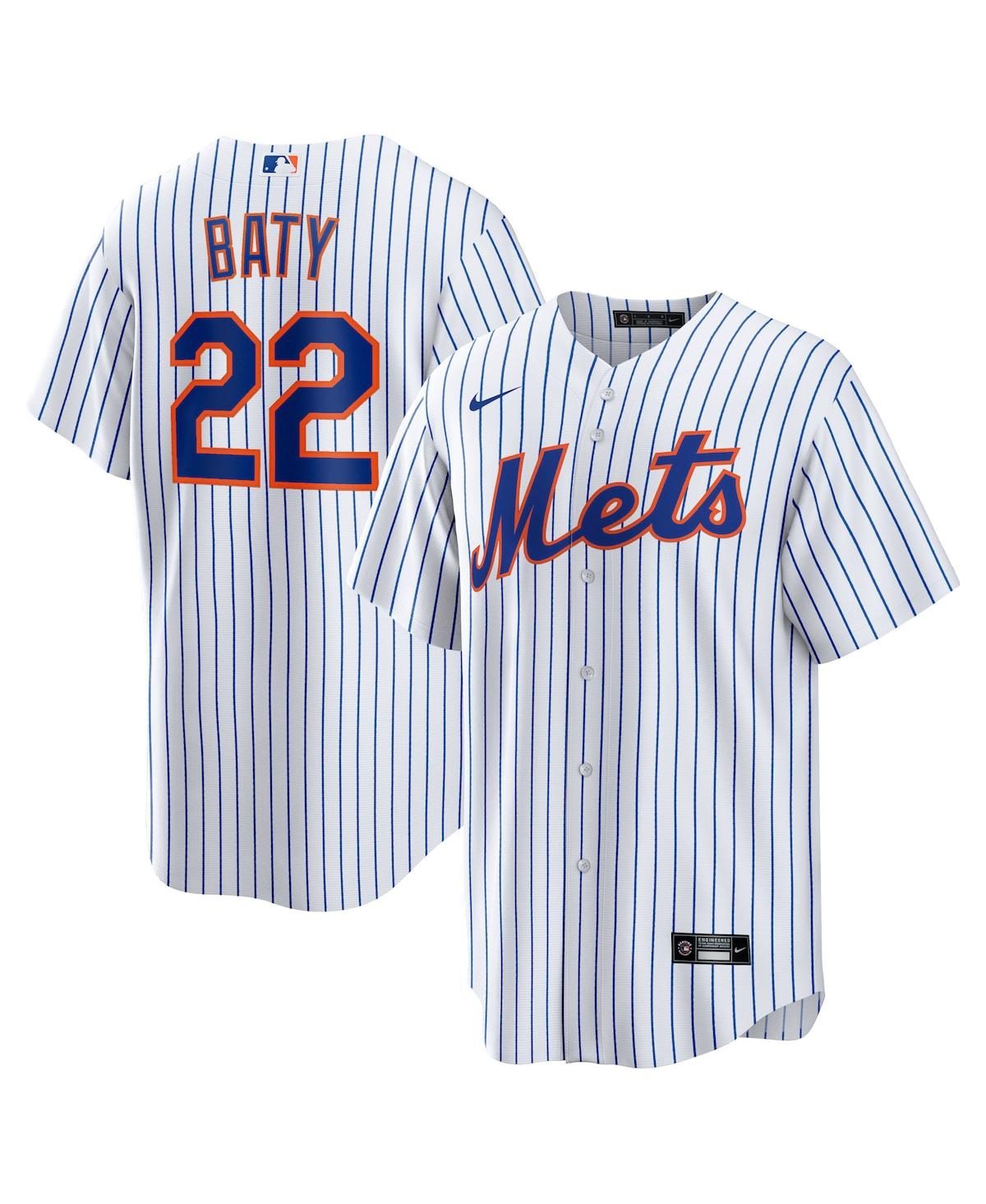 Men's Nike Brett BatyNew York Mets Replica Player Jersey - White