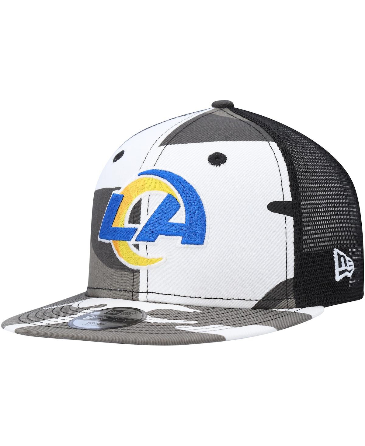 New Era Kids' Youth Boys And Girls  Camo Los Angeles Rams Trucker 9fifty Snapback Hat