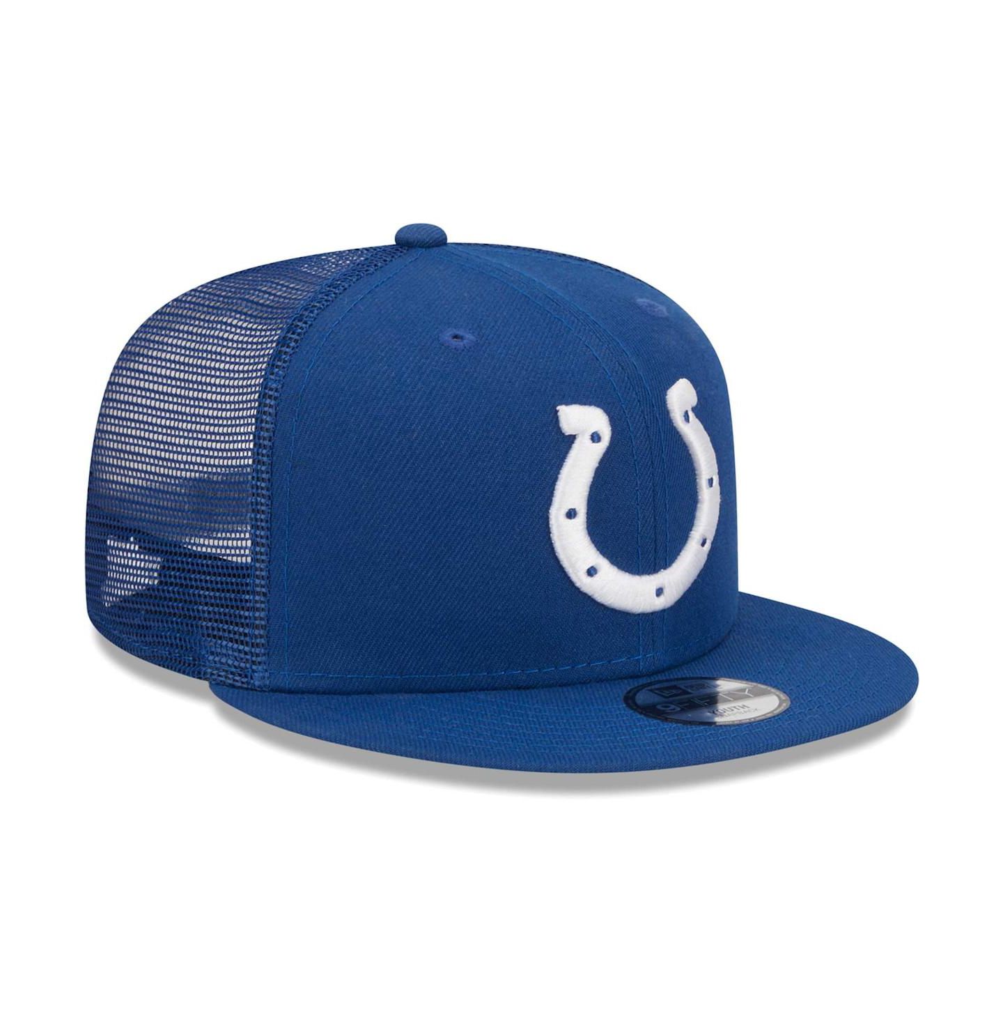 Детская кепка New Era Royal Indianapolis Colts Main Trucker 9FIFTY Snapback Hat — фото 3