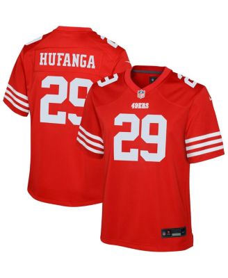 Big Boys Talanoa Hufanga Scarlet San Francisco 49ers Game Jersey