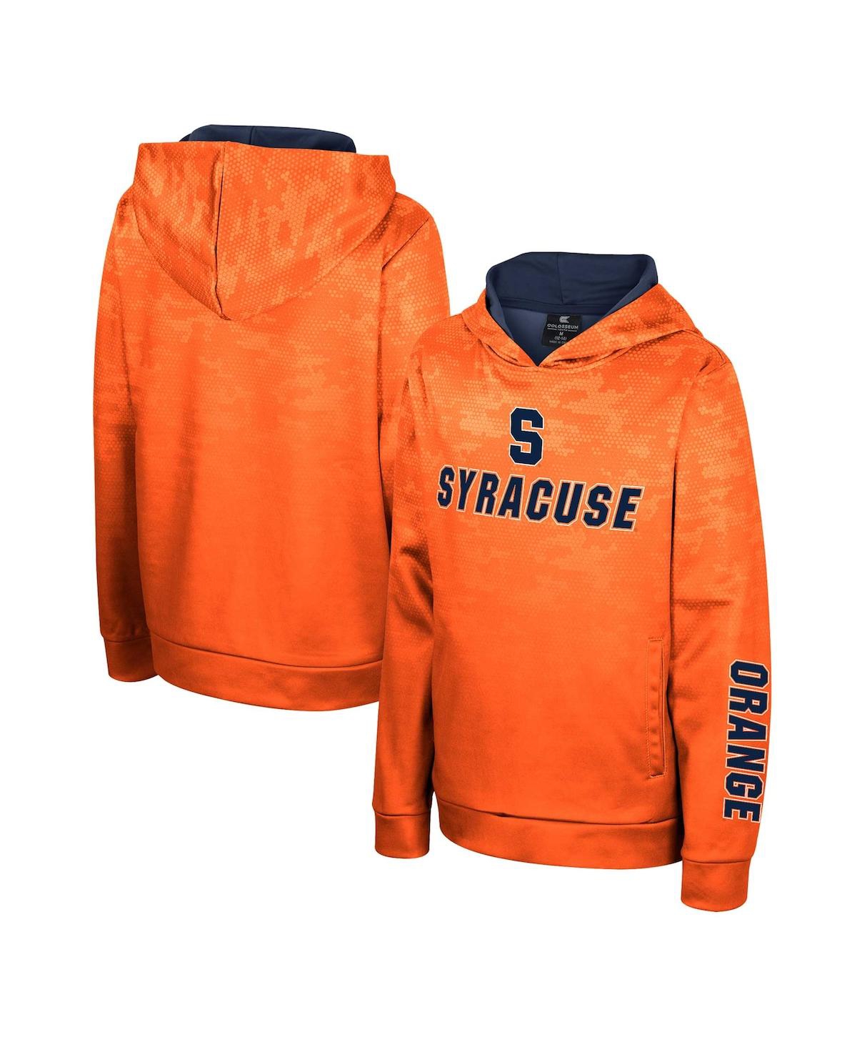 Colosseum Kids' Big Boys  Orange Syracuse Orange High Voltage Pullover Hoodie