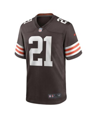 Men's Denzel Ward Brown Cleveland Browns Game Jersey