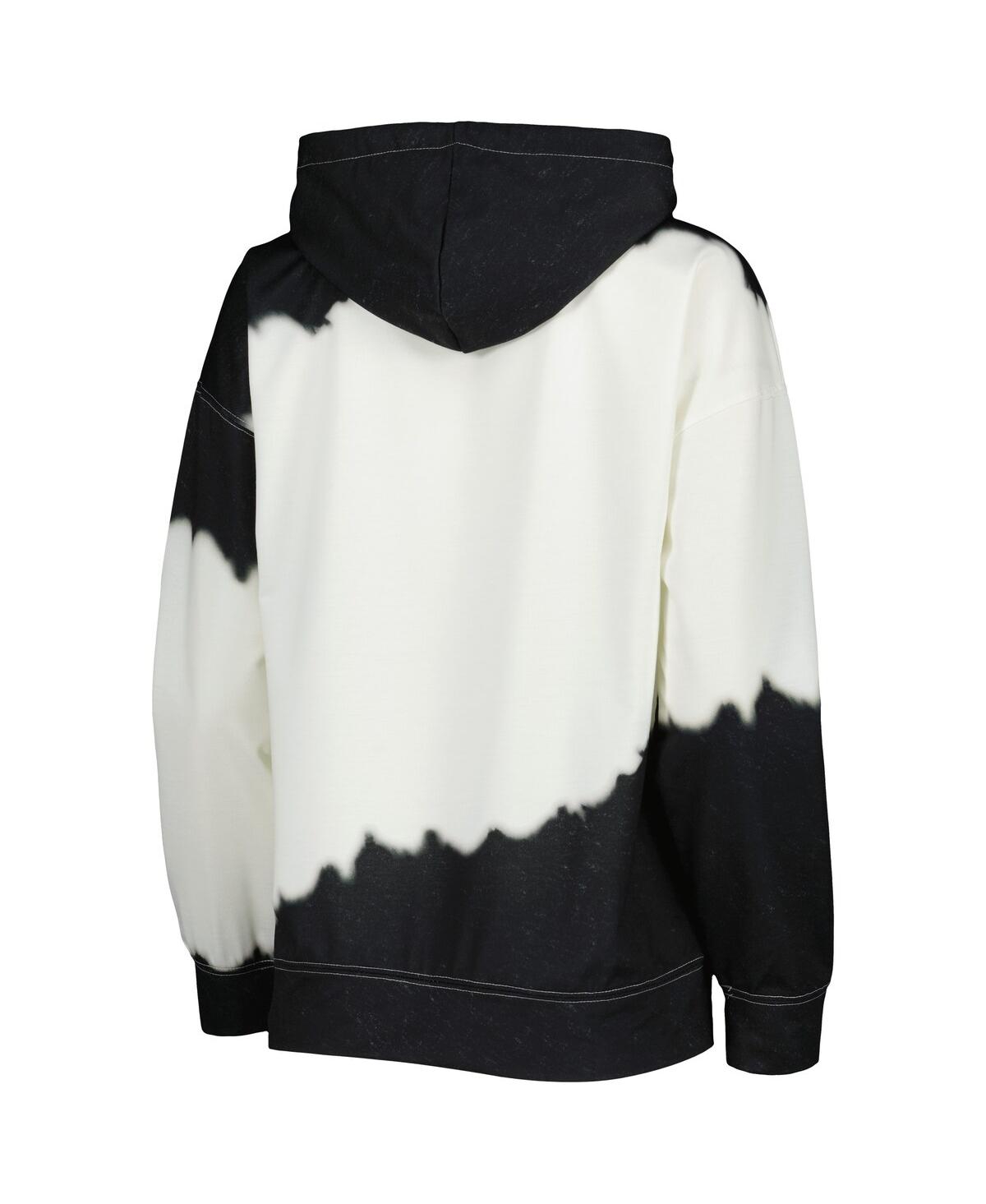 Women's Gameday Couture Black Distressed Maryland Terrapins For the Fun Double Dip-Dyed Pullover Hoodie - Black