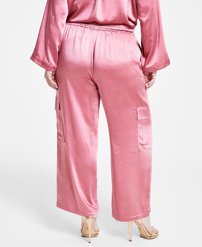 Michael Kors Plus Size Satin Cargo Pants Macy's