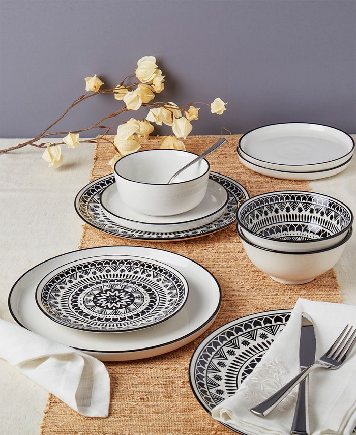 Tabletops Unlimited 12Pc Dinnerware Sets Collection Macy's