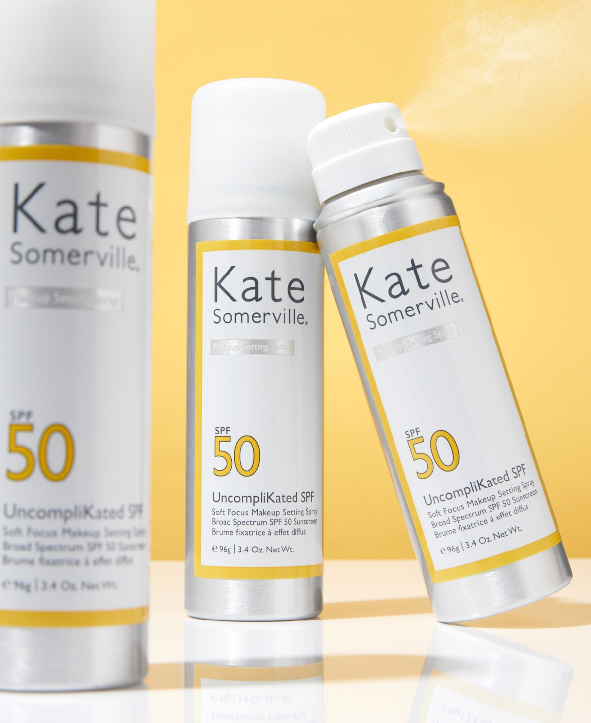 Shop Kate Somerville Uncomplikated Soft Focus Makeup Setting Spray Spf 50, 3.4 Oz. In No Color