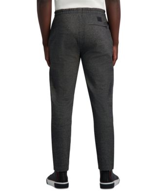 KARL LAGERFELD PARIS Men's Textured Track Pants, Created for Macy's