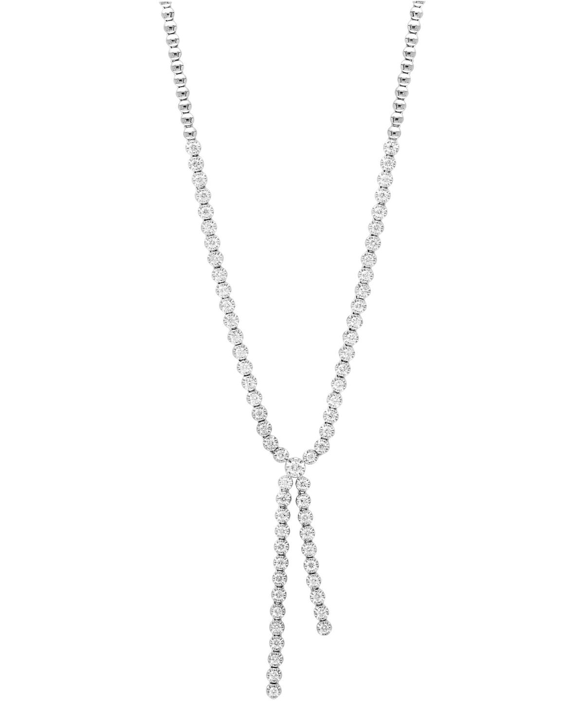 Effy Collection Effy Diamond 18" Lariat Necklace (2-1/3 Ct. T.w.) In 14k White Gold