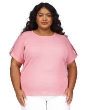 Michael kors t shirt womens pink store