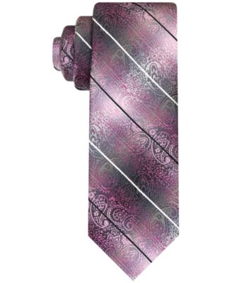 Men's Stripe Paisley Tie