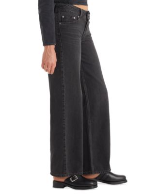 Women's Super-Low Double-Button Relaxed-Fit Denim Jean