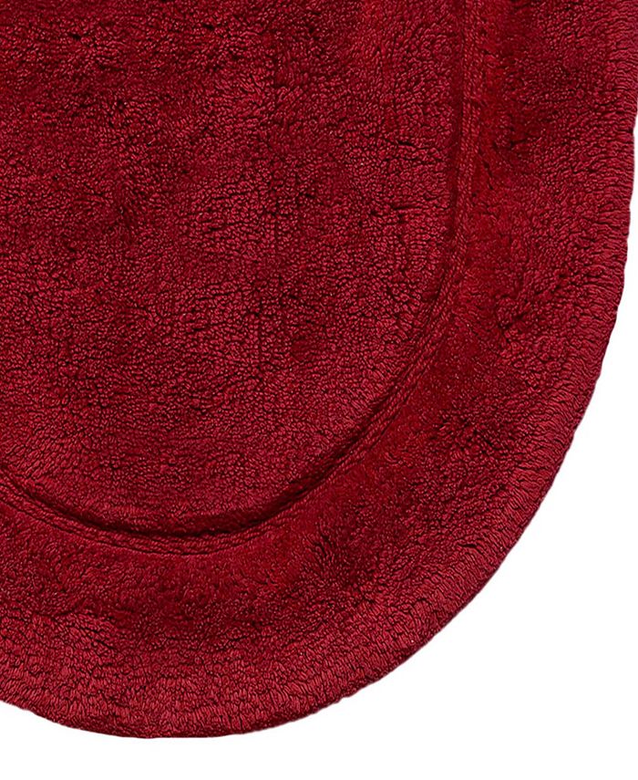 Superior Oval Solid Non-Skid Washable Cotton 2 Piece Bath Rug Set - Macy's