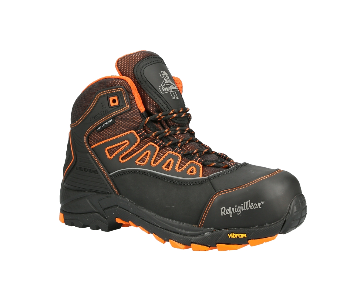 Women's PolarForce Hiker, Insulated Waterproof Leather Work Boots - Black