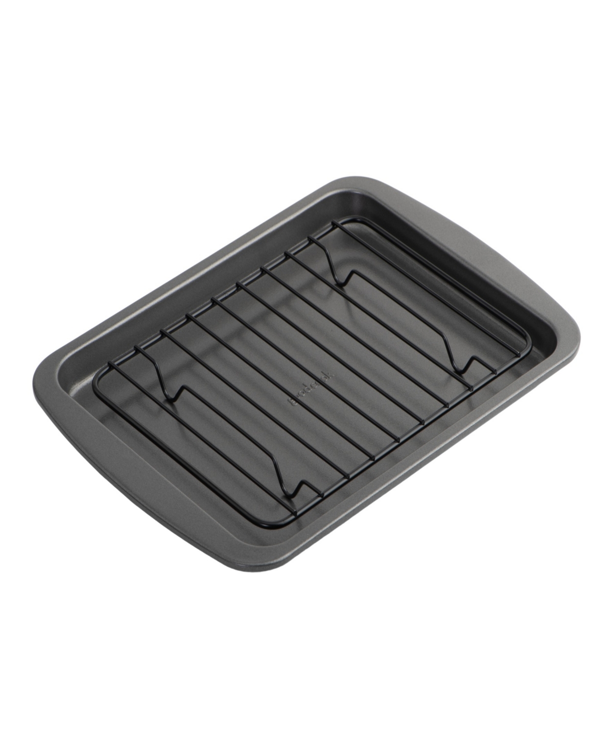 Good Cook 4 Piece Nonstick Steel Toaster Oven Set With Sheet Pan, Rack, Cake Pan, And Muffin Pan In Gray