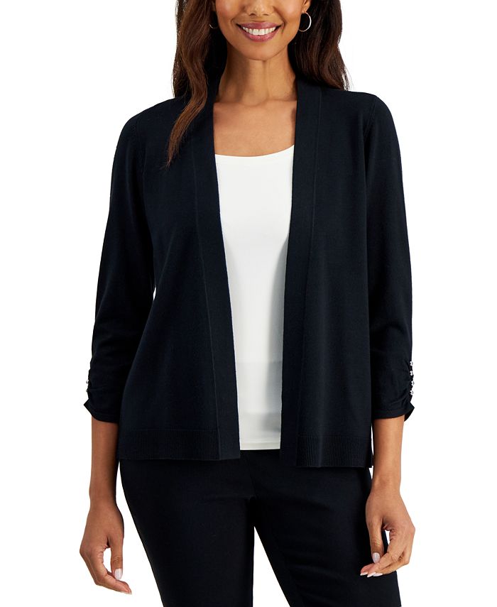 Macy's 2025 black cardigan