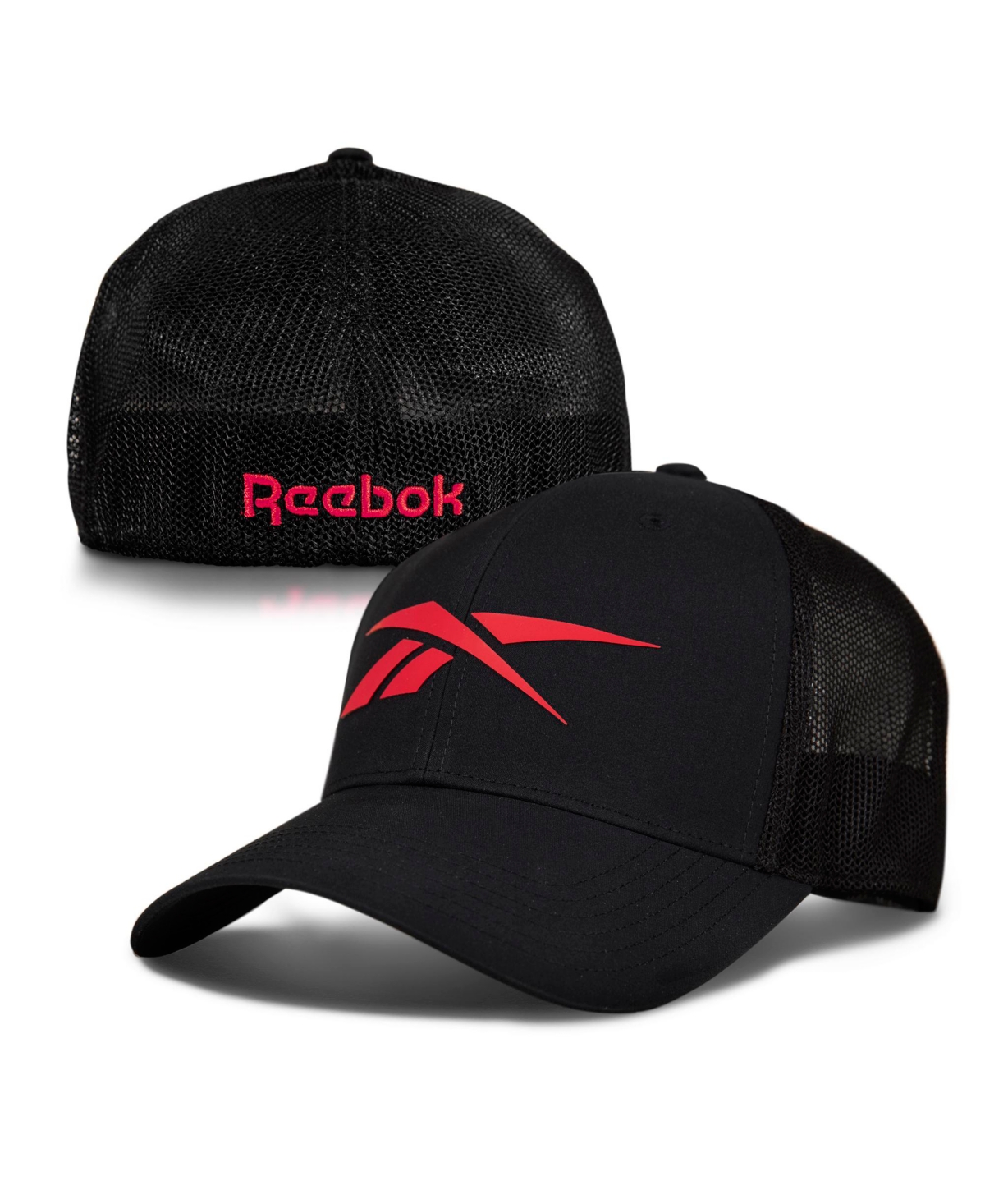 Shop Reebok Men's Elite Mesh Back Cap In Black