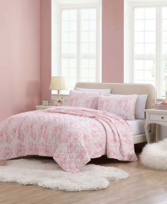 Butterfly Ombre 3 Piece Quilt Set, Full/Queen