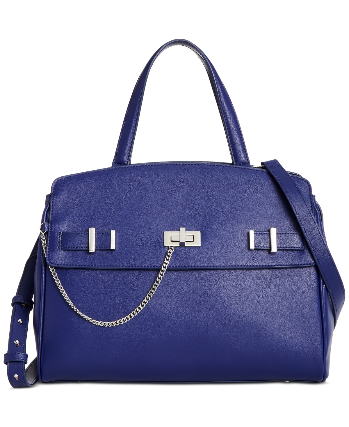 Inc International Concepts Emiliee Medium Satchel, Created For Macy's In Sapphire Crush