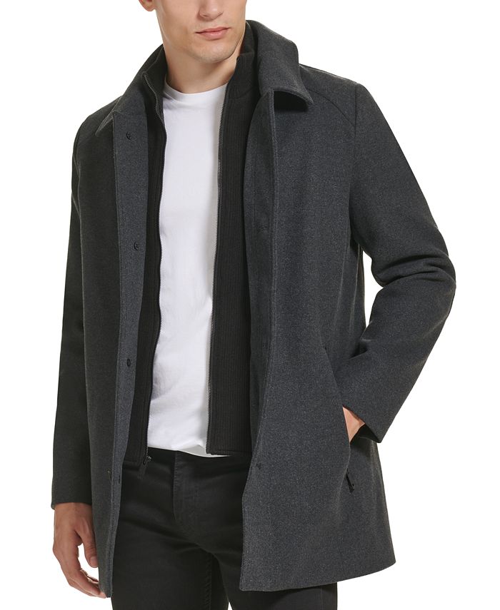 Cole Men's StandCollar ZipBib Button Car Coat Macy's