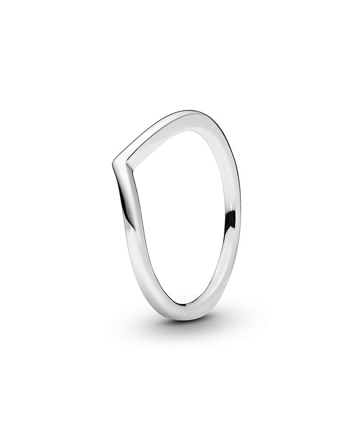 Pandora Sterling Timeless Polished Wishbone Ring - Macy's
