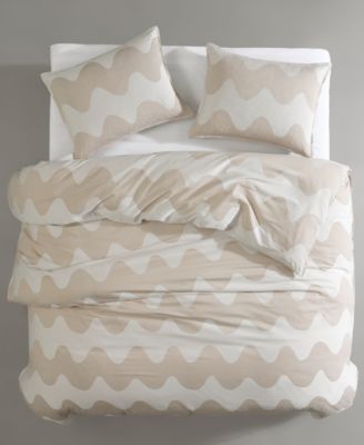 CLOSEOUT! Lokki Cotton 3 Piece Duvet Cover Set, King