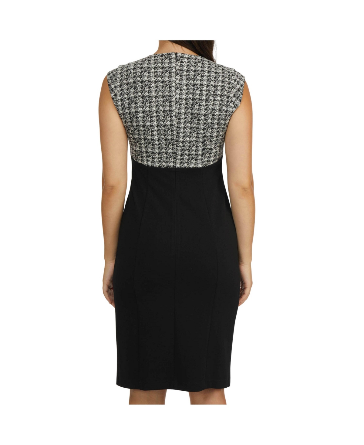 Ellen Tracy Women's Stretch Crepe Dress with a Pleated Waist Detail -/ white