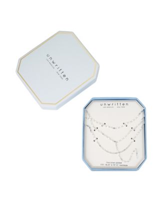 Mirrored Layered Chain Y Necklace