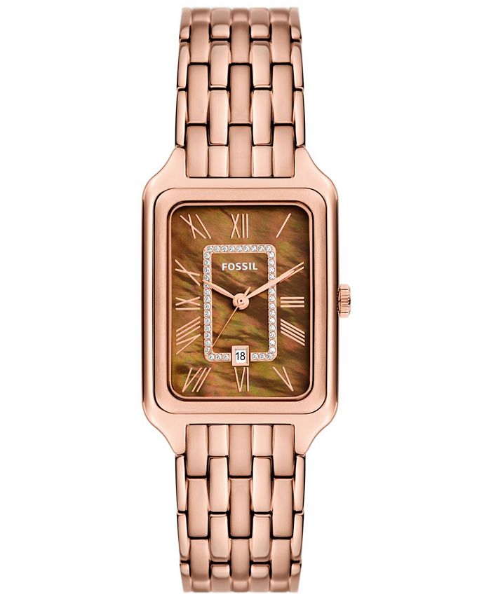 Fossil rose gold womens watch macys deals
