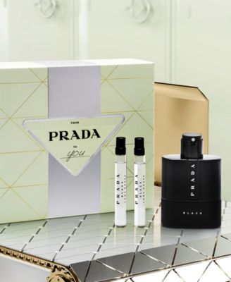 PRADA Men's 3-Pc. Luna Rossa Black Eau de Parfum Gift Set - Macy's