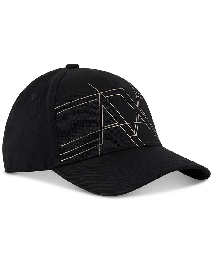 A|X Armani Exchange Men's Cotton Lines A|X Logo Baseball Hat - Macy's