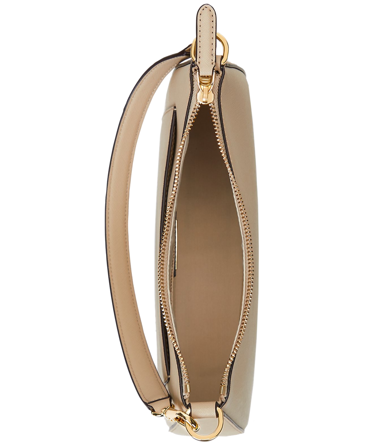 Ralph Lauren Women's Crosshatch Leather Medium Danni Shoulder Bag In Birch Tan