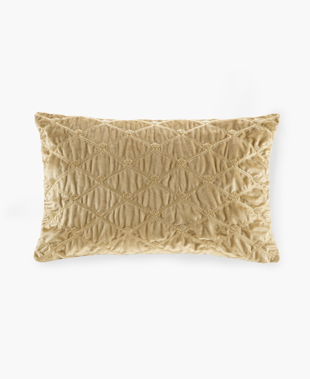 Croscill Aumont Oblong Decorative Pillow, 22" X 15" In Gold