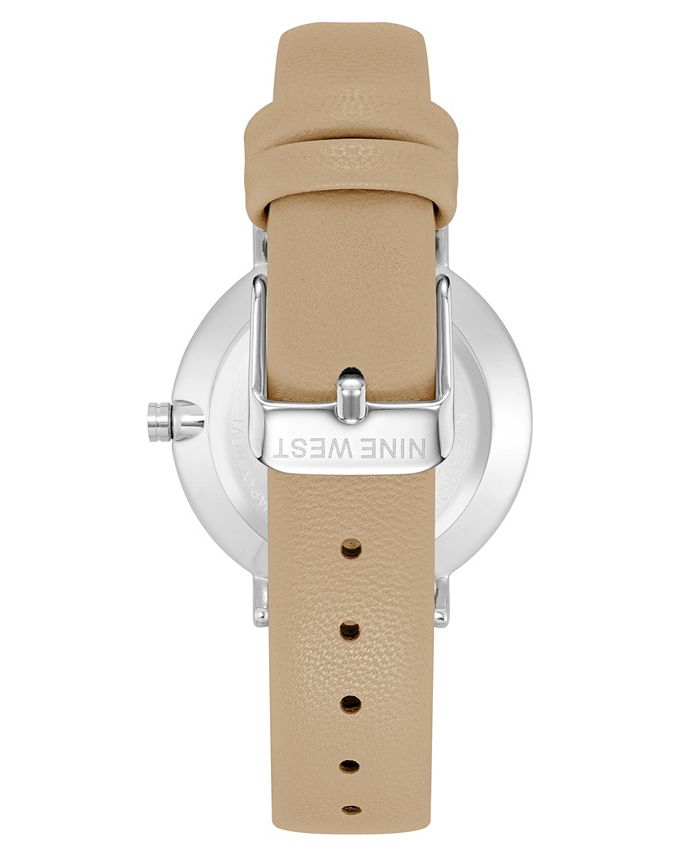 Nine West Women's Japanese Quartz Dress Watch with Faux Leather Strap main image 1