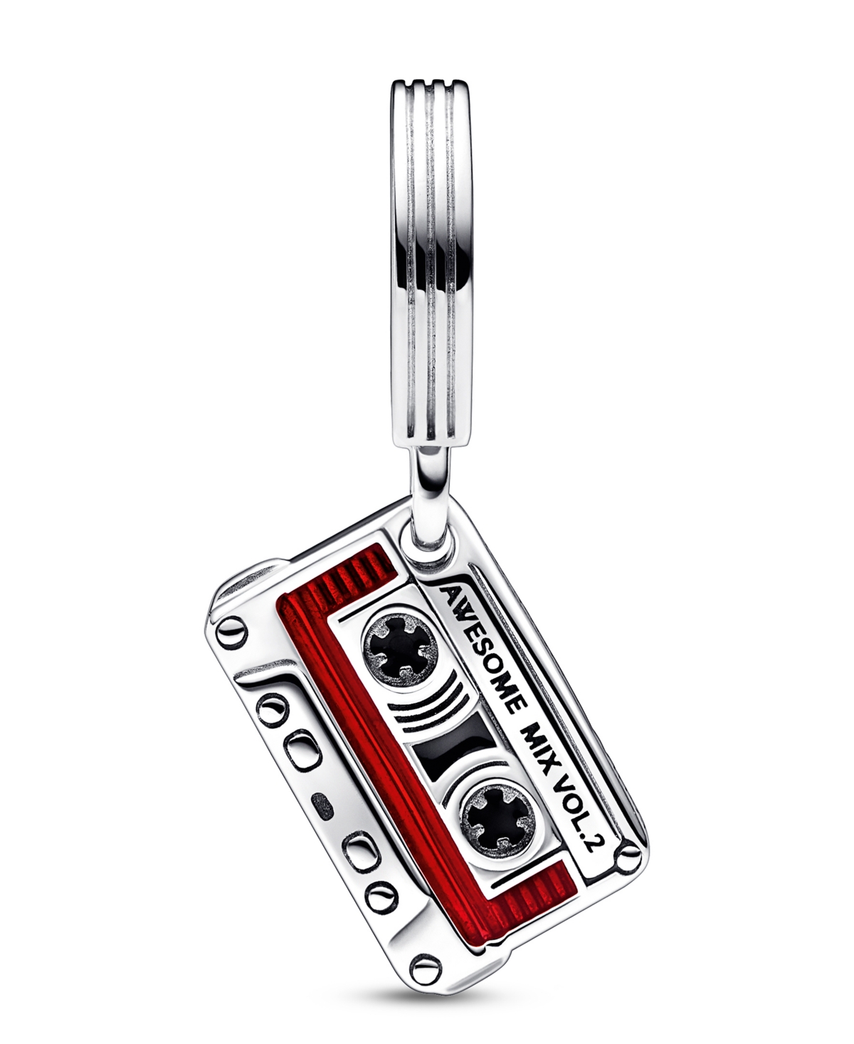 Pandora Sterling Silver Marvel Guardians of the Galaxy Cassette Tape Dangle Charm
