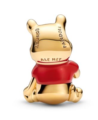 14k Gold-Plated Unique Metal Blend Multicolor Disney Winnie the Pooh Bear Charm