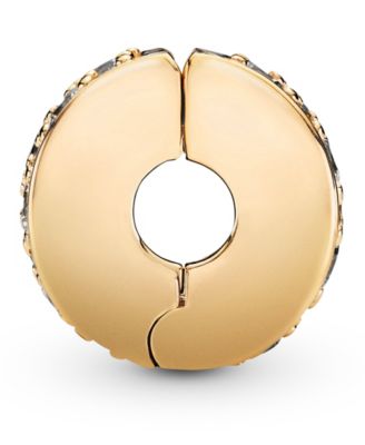 Cubic Zirconia Pave Fixed Clip Charm