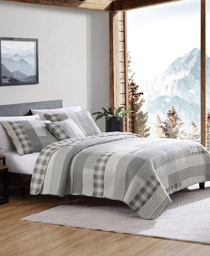 Eddie Bauer CLOSEOUT! Fairview Cotton Reversible 4Pc. Quilt Set, Full