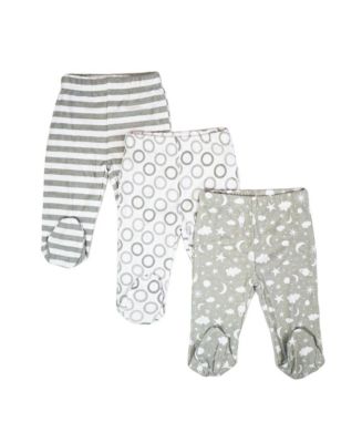 Newborn Baby Pants Spasilk Baby Girls' 3-Pack Cotton Footed