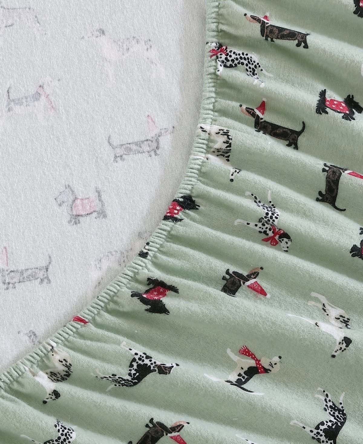 Laura Ashley Cotton Flannel 4-piece Sheet Set, Queen