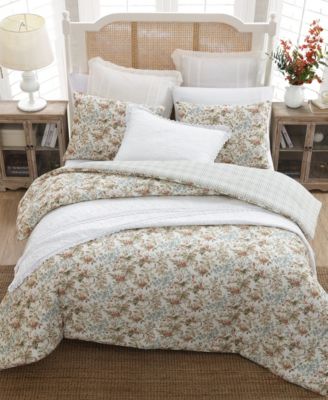 Bramble Floral Cotton Reversible 3-Piece Comforter Set, King