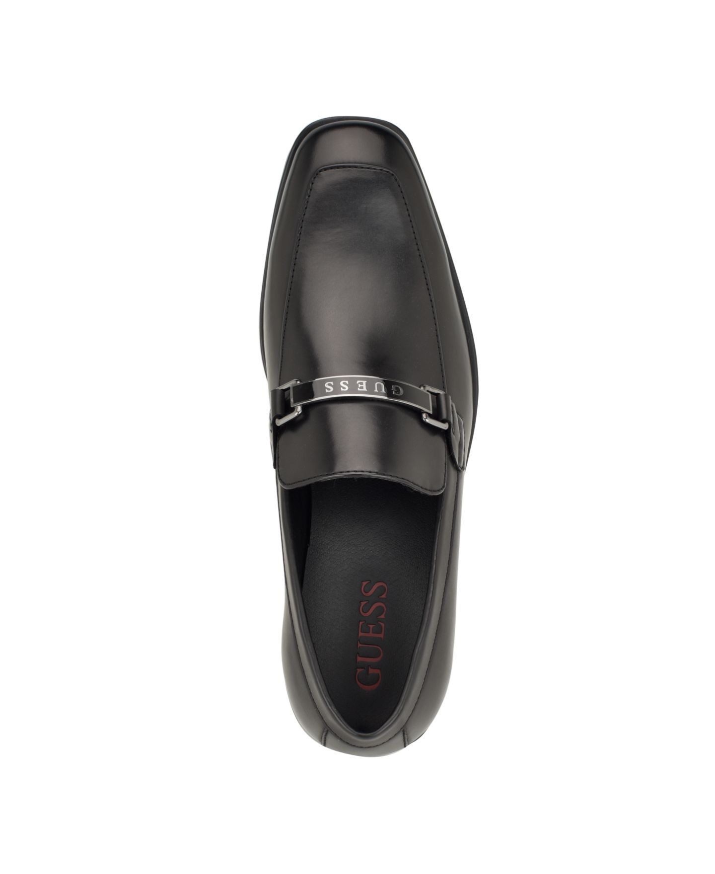 Мужские туфли GUESS Hisoko Square Toe Slip On Dress Loafers, цвет: Чёрный — фото 4