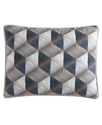 Gridwork Reversible 3 Piece Quilt Set, King