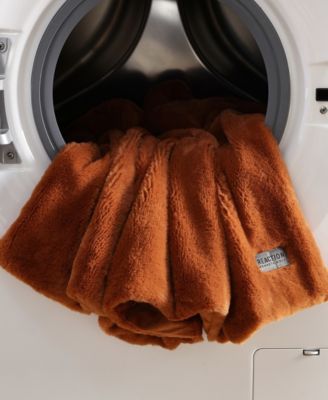 Solid Faux Fur Throw, 60x50