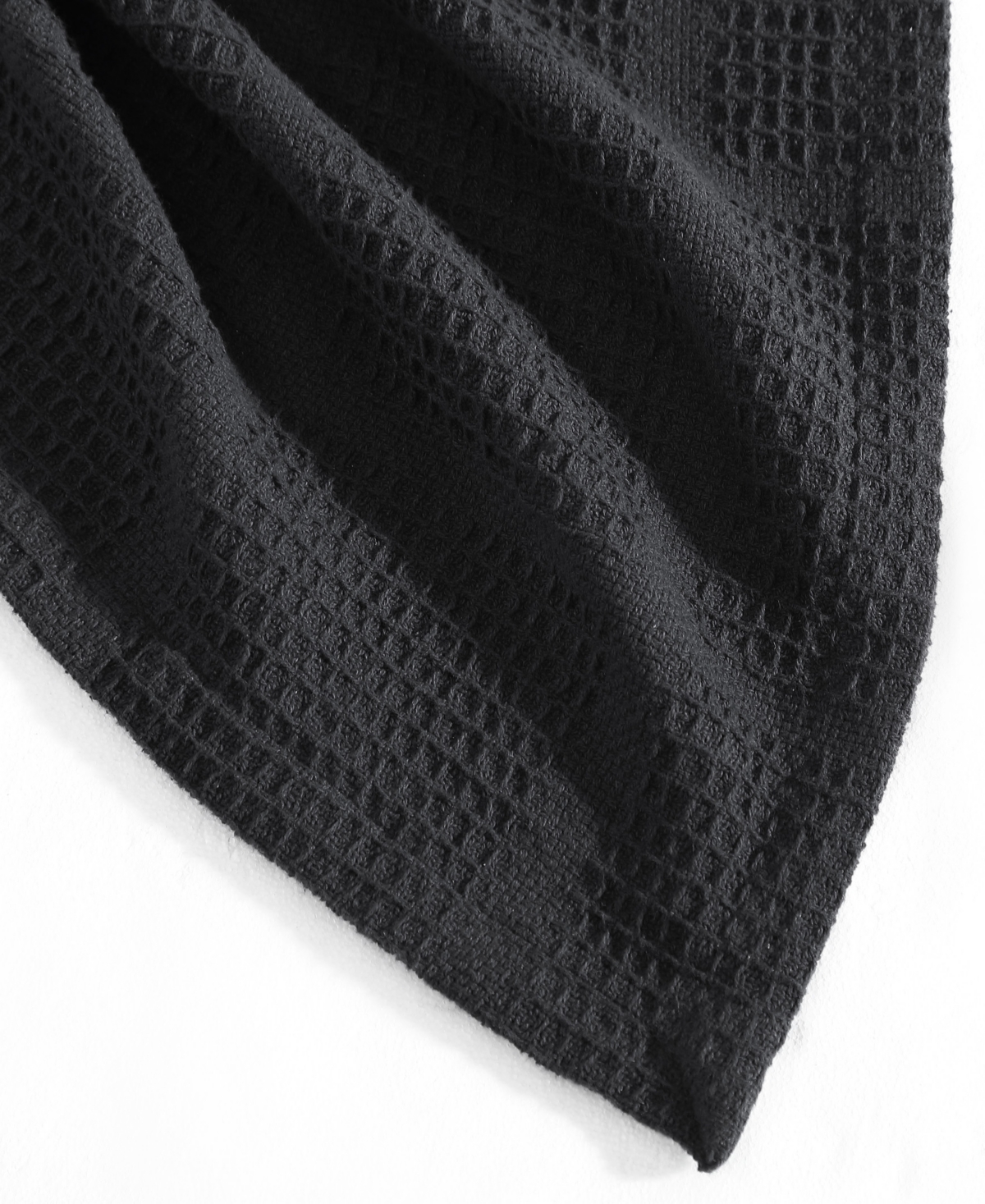 Kenneth Cole New York Essentials Waffle Grid Cotton Dobby Blanket, Full/queen In Sage Green